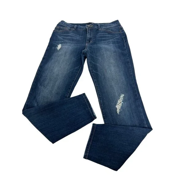 1822 Denim Jeans 822 Womens Denim Jeans Blue Skinny Ankle